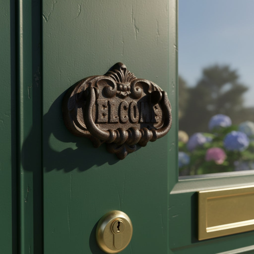 Cast Iron "Welcome" Door Knocker
