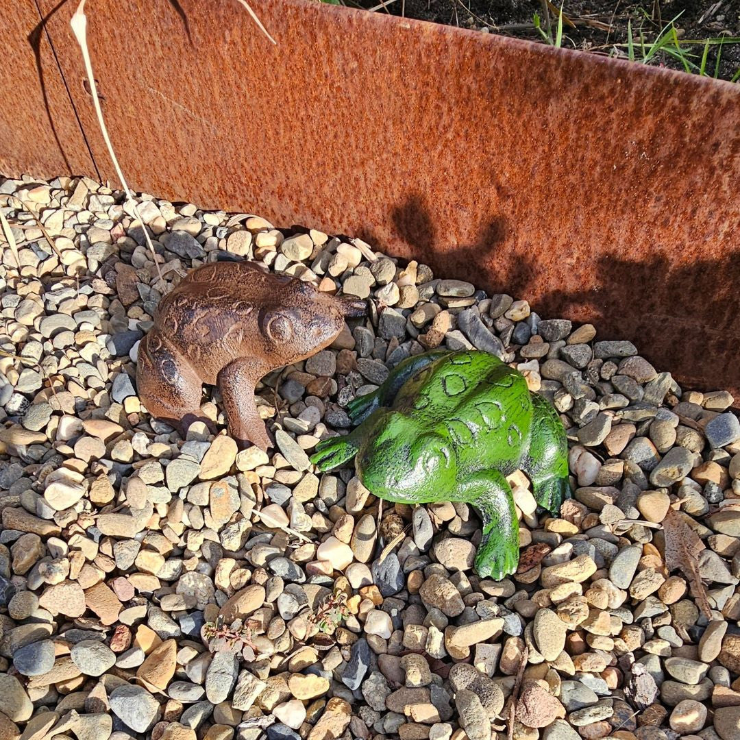 Cast Iron Frog - Brown