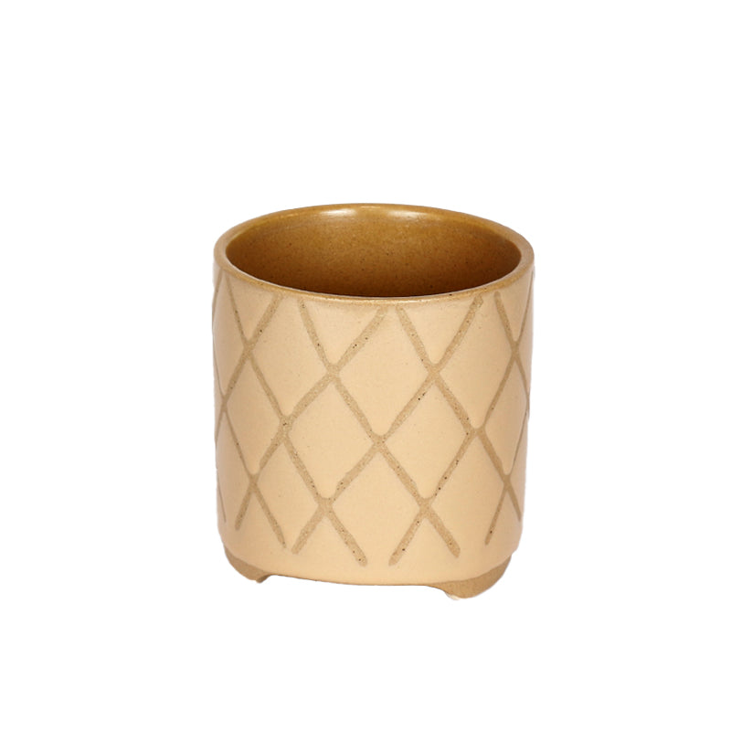 Tic Tac Toe Ceramic Pot