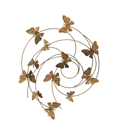 Spiral butterfly wall decor