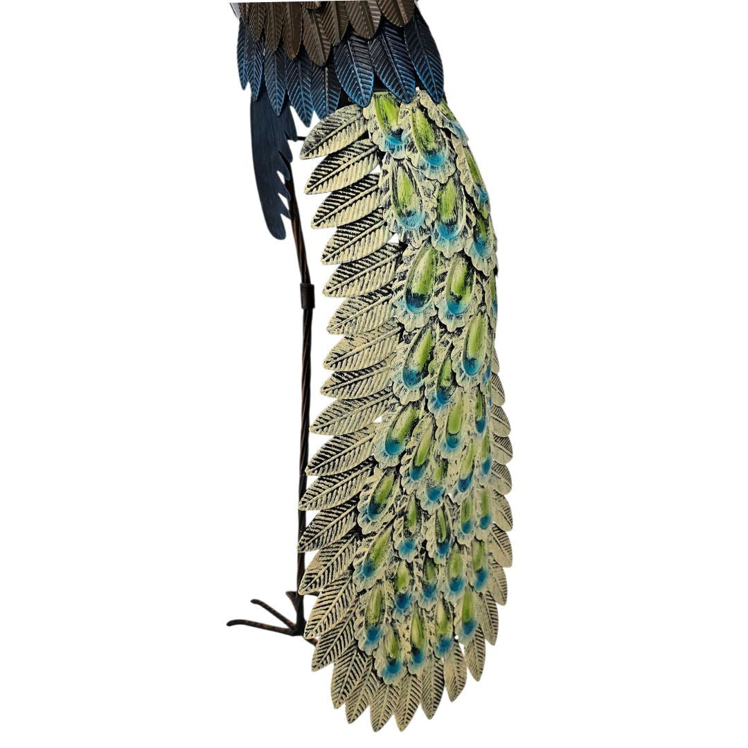 Handcrafted Metal Peacock
