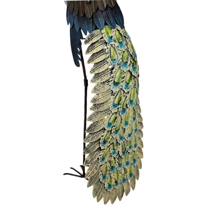 Handcrafted Metal Peacock