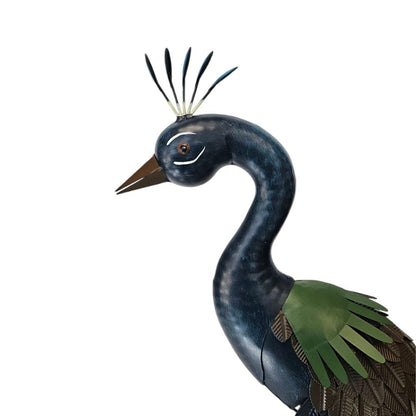 Handcrafted Metal Peacock
