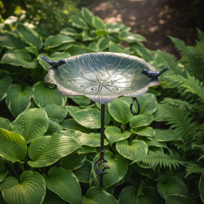 Flower Bird Feeder on Garden Stake