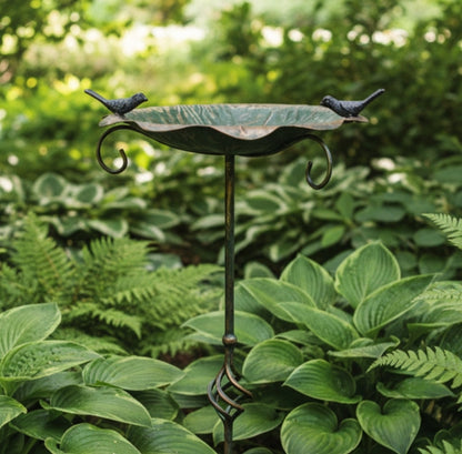 Flower Bird Feeder on Garden Stake