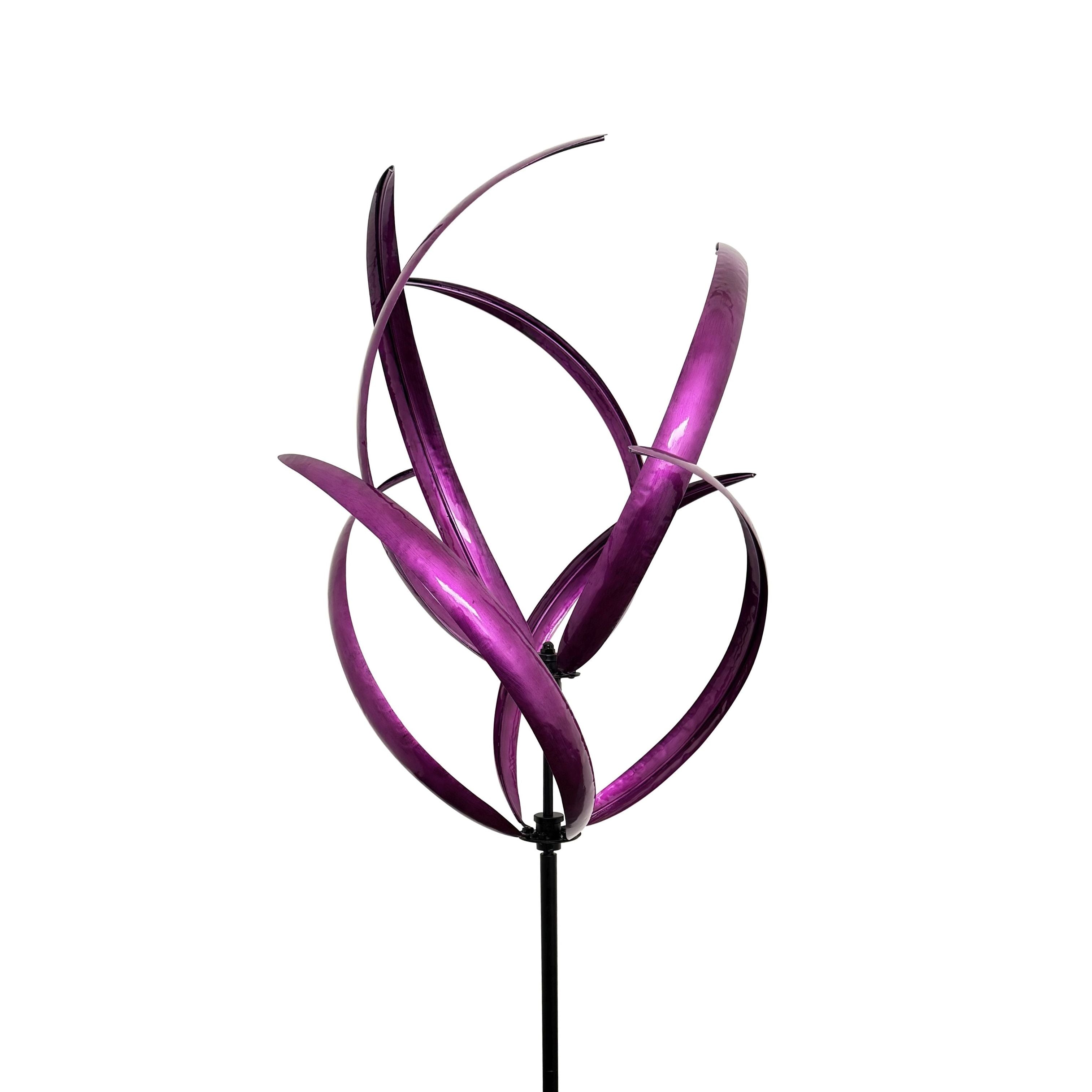 Violet Whirl Garden Windspinner