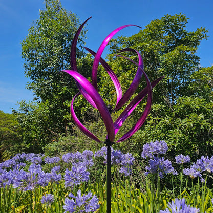 Violet Whirl Garden Windspinner