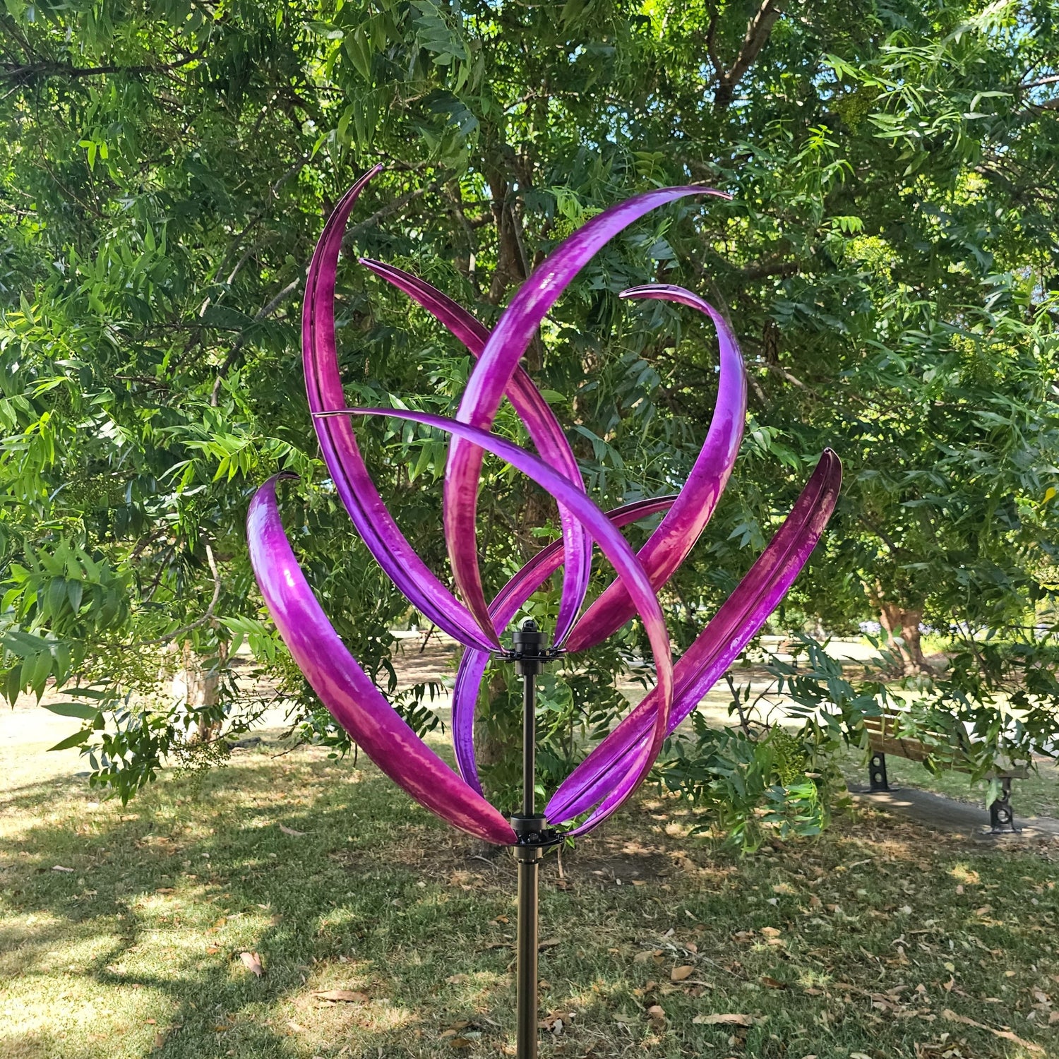Violet Whirl Garden Windspinner