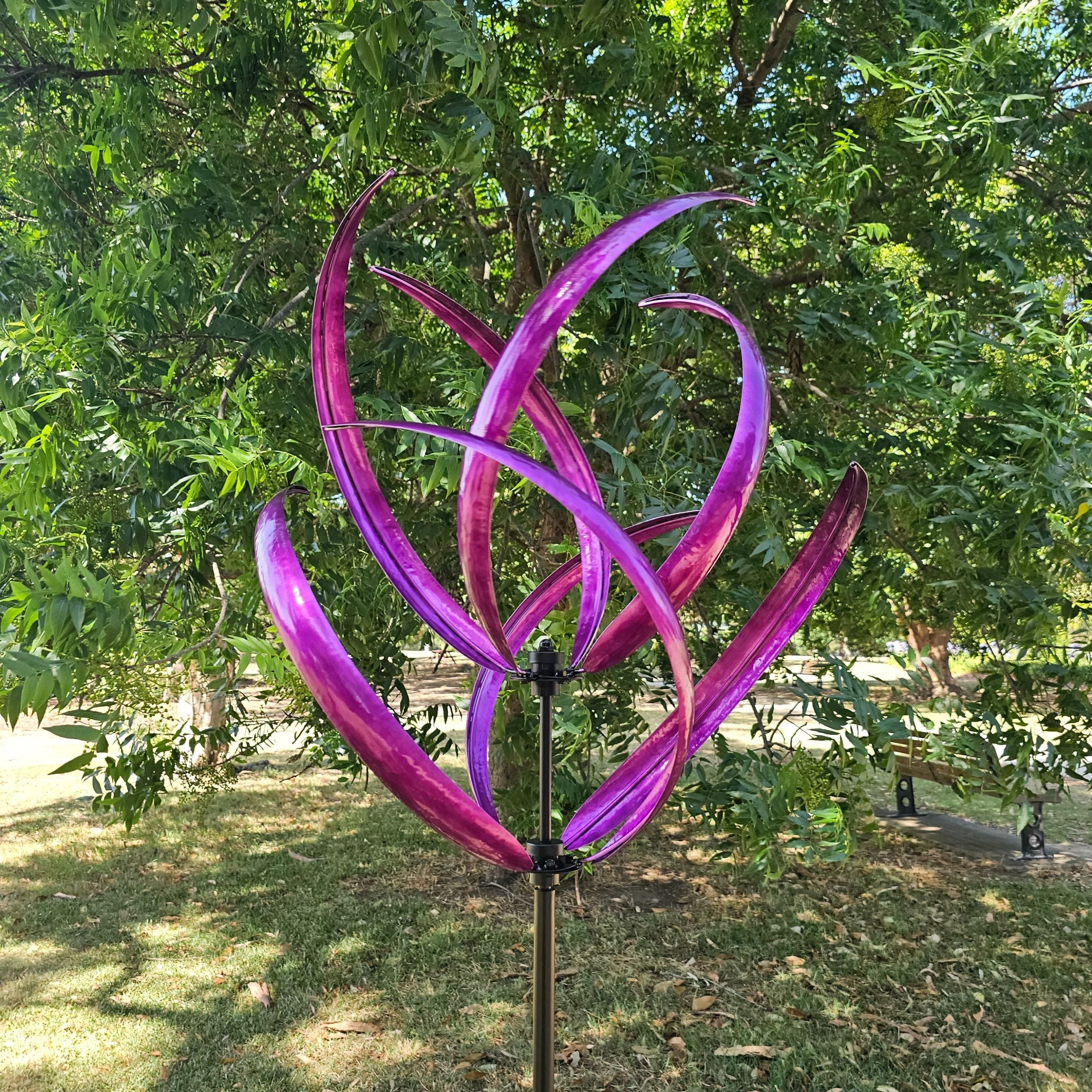 Violet Whirl Garden Windspinner