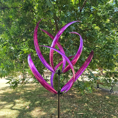 Violet Whirl Garden Windspinner