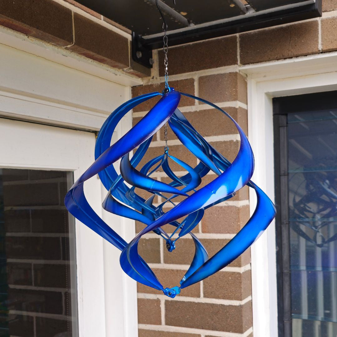 Cobalt Triple Hanging Spinner