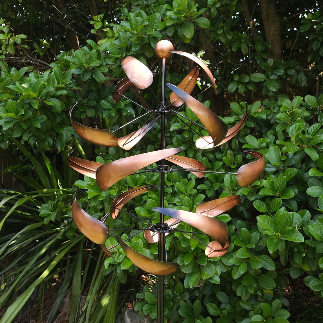 Copper Cyclone Garden Windspinner