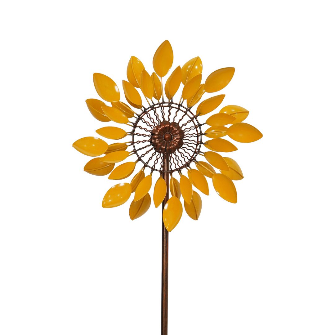 GOLDEN SUNSHINE SUNFLOWER WINDSPINNER