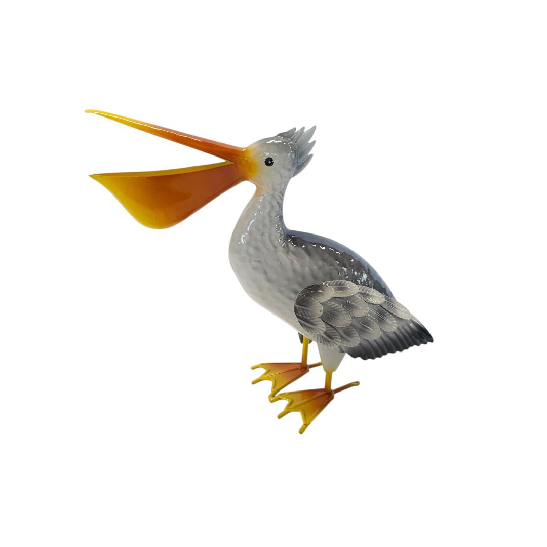 Hand-Painted Metal Pelican Ornament