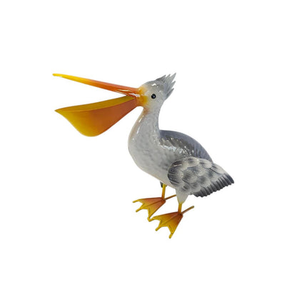 Hand-Painted Metal Pelican Ornament