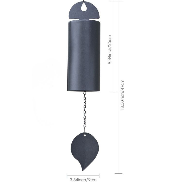 Modern Matte Metal Cylinder Wind Chime