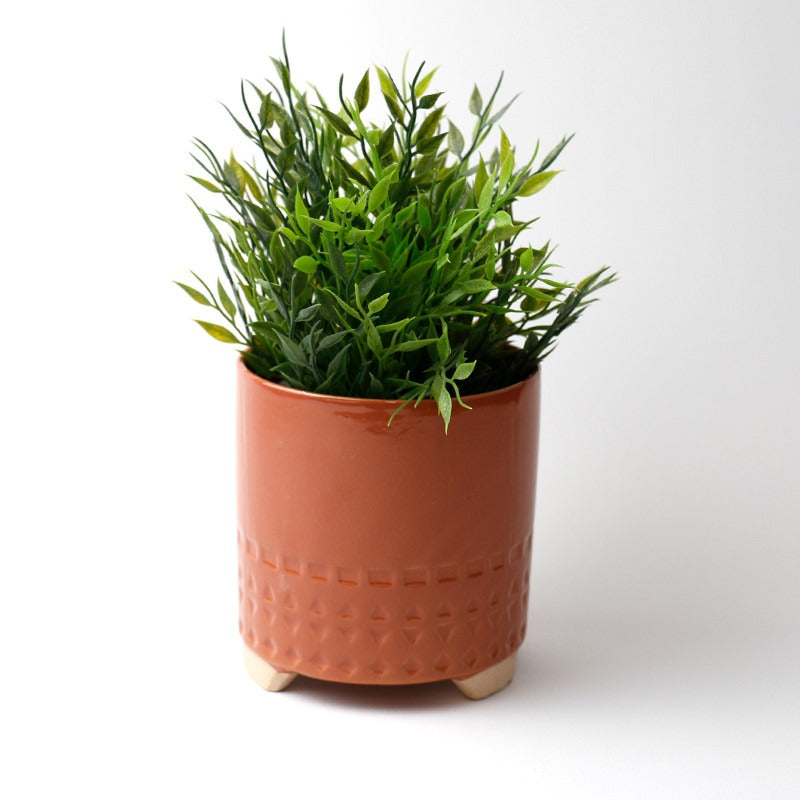 Handcrafted Ceramic Planter on Legs
