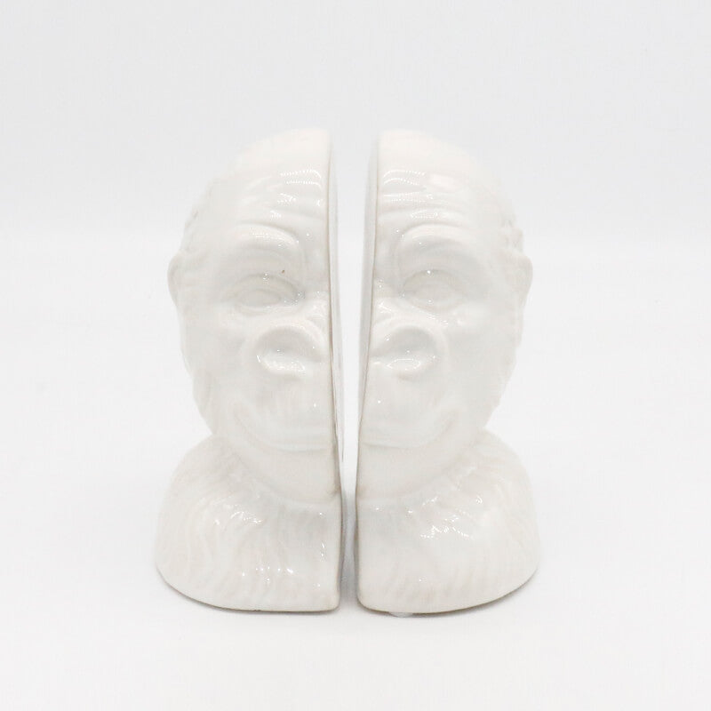 Orangutan Ceramic Book Ends