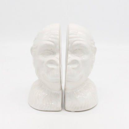 Orangutan Ceramic Book Ends