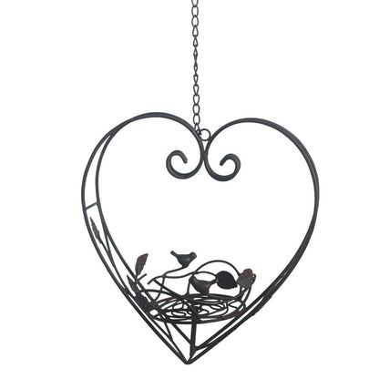 Heart Nest Hanging Metal Planter