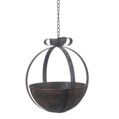 Bow &amp; Bloom Hanging Metal Bird Bath