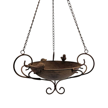 Rustic Hanging Metal Bird Feeder