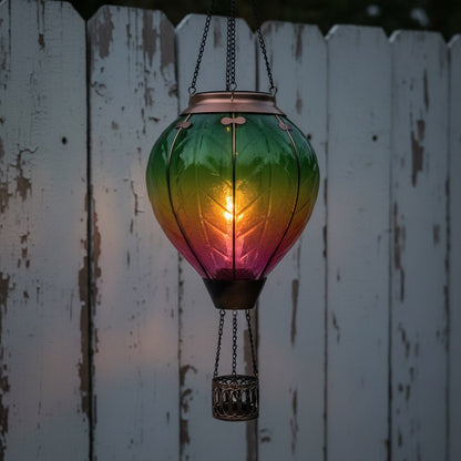 Rainbow Solar Hot Air Balloon Lantern