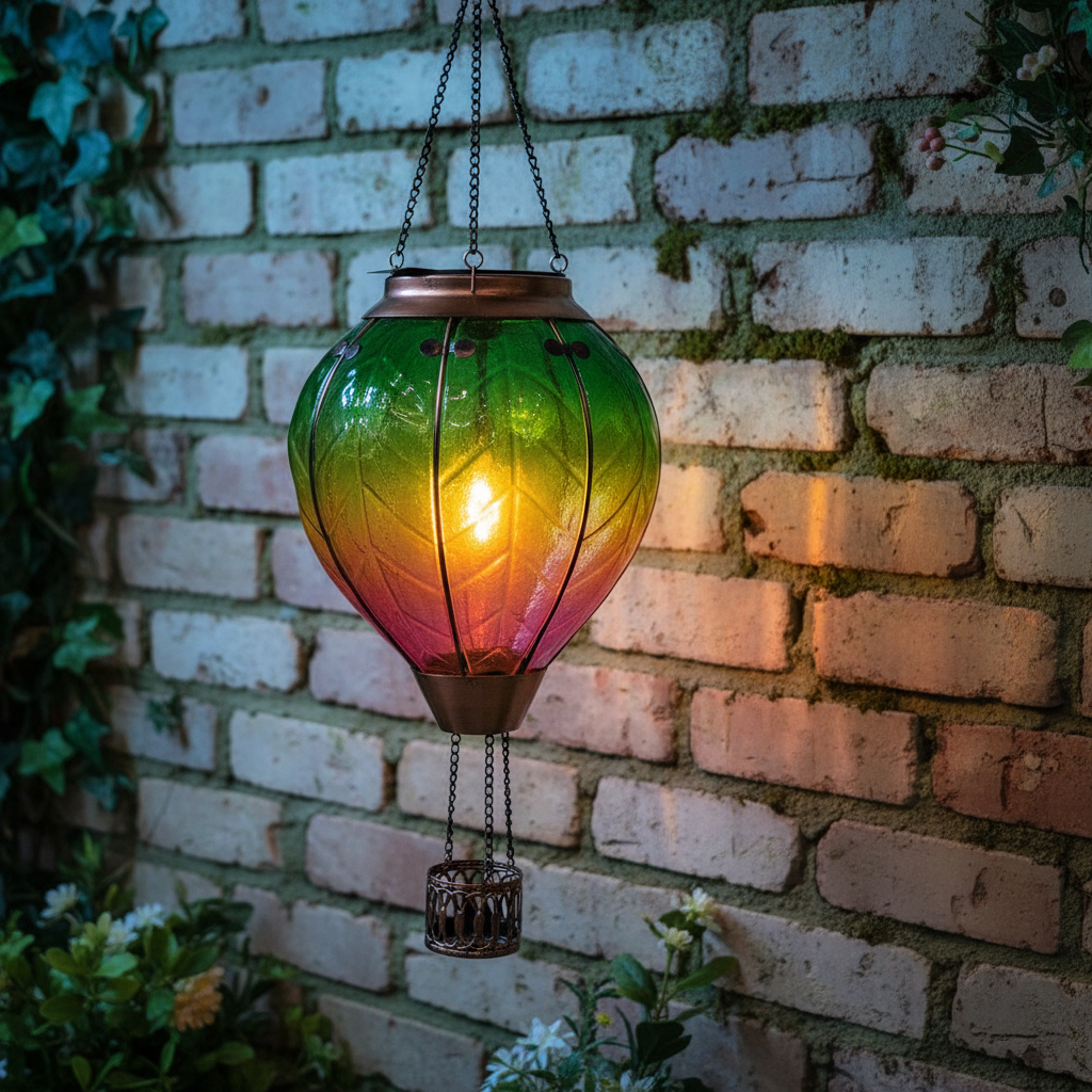 Rainbow Solar Hot Air Balloon Lantern