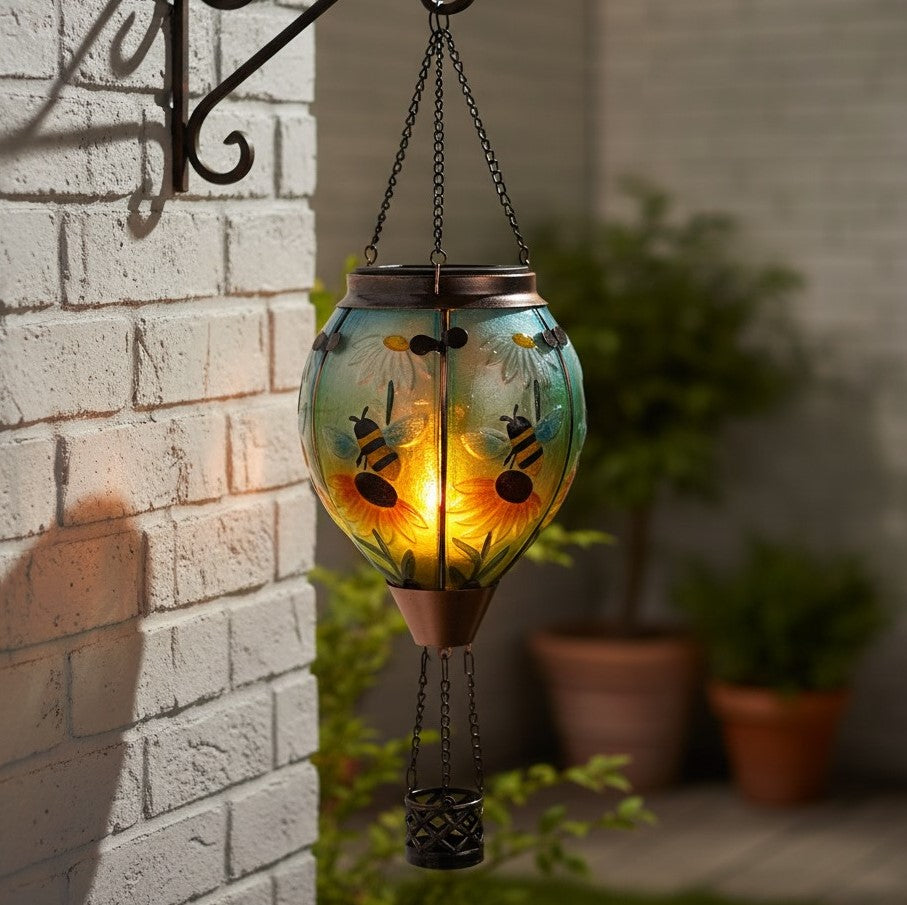 Bee Solar Hot Air Balloon Lantern