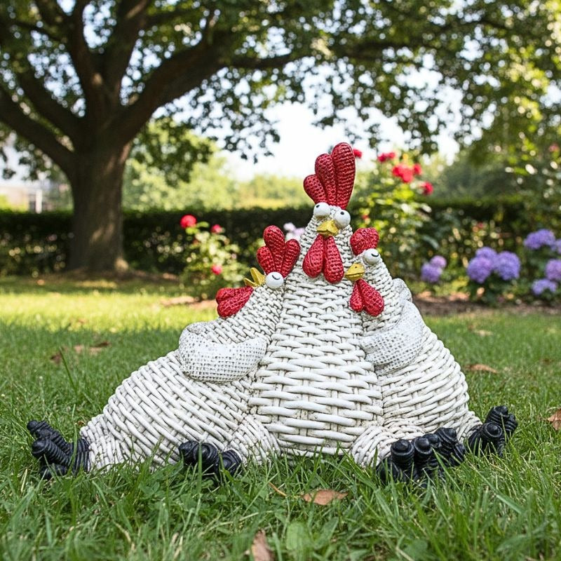 Chook Party Pals Garden Ornament