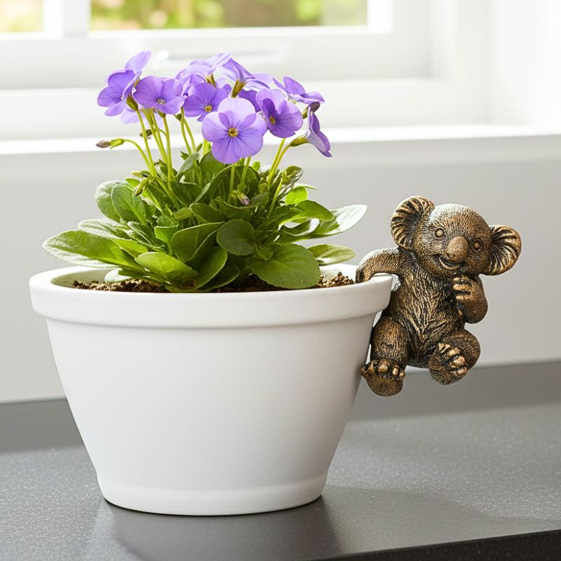 Curious Koala Peekaboo Pot Hanger Pair