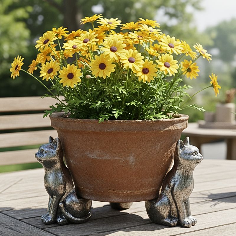 Purrfect Garden Mates Cat Pot Feet Set