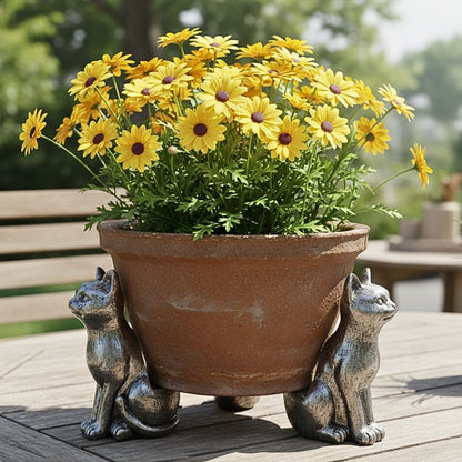 Purrfect Garden Mates Cat Pot Feet Set