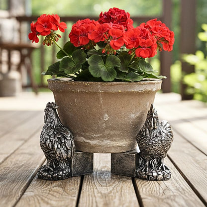 Proud Rooster Pot Feet Set