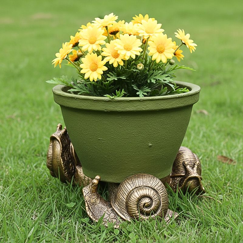 Slow &amp; Steady Snail Pot Feet Set