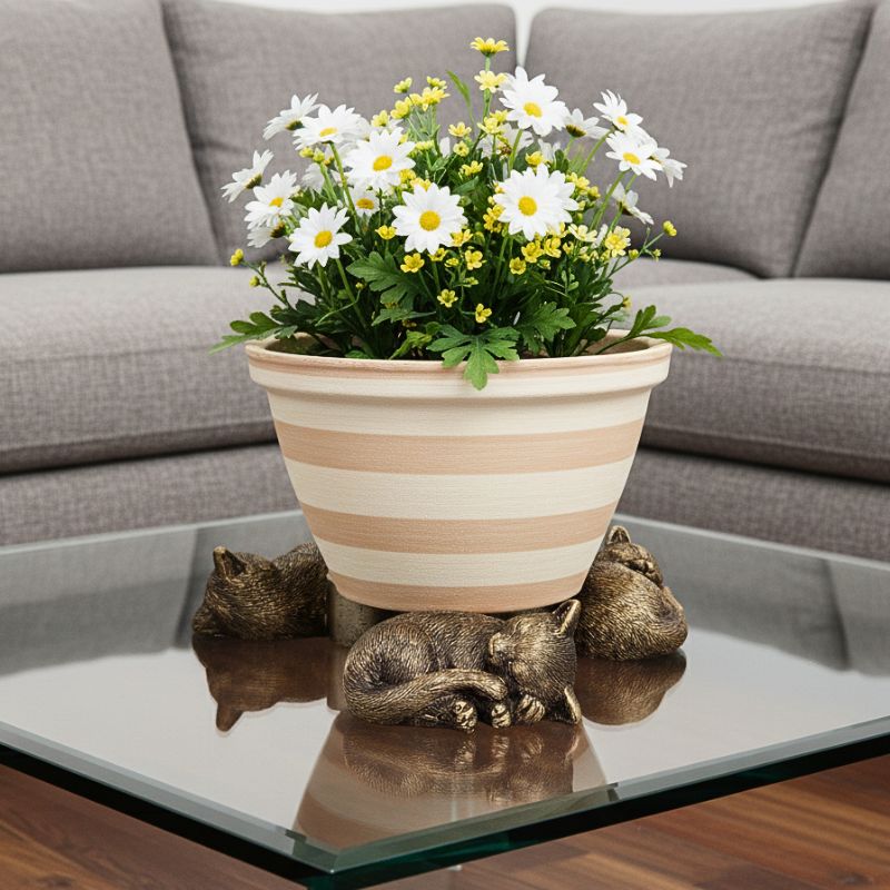 Cosy Napping Cat Pot Feet Planter Risers