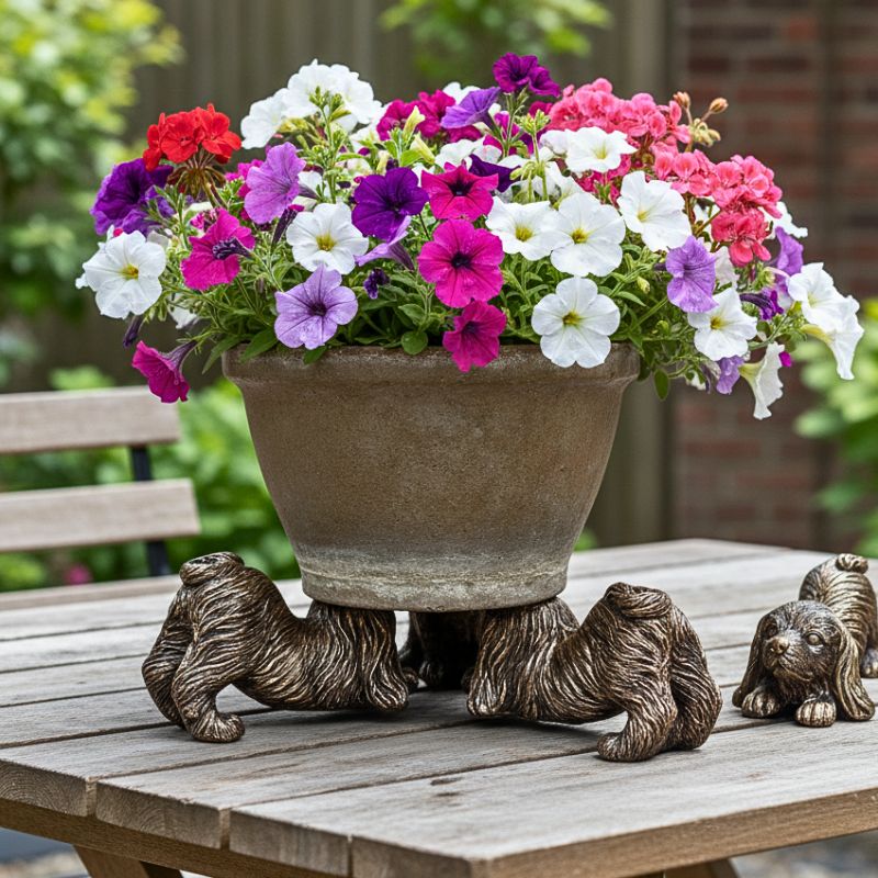 Playful Pups Garden Pot Feet Set