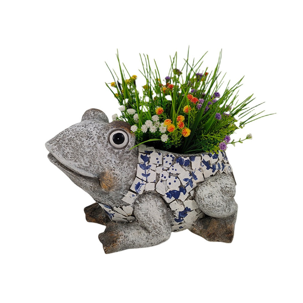 Bluebell Frog Garden Planter