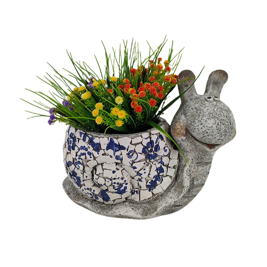 Bluebell Snail Garden Planter