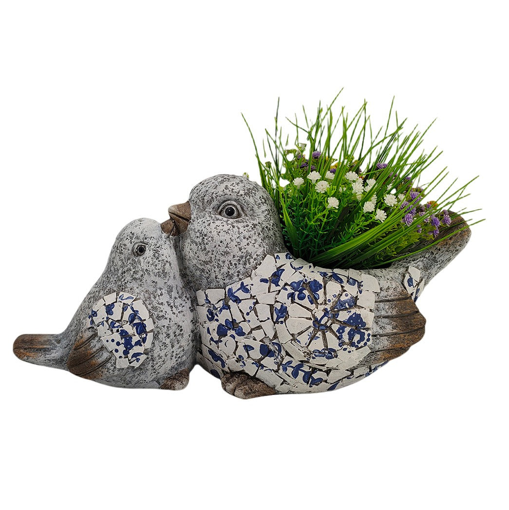 Bluebell Bird Family Garden Planter