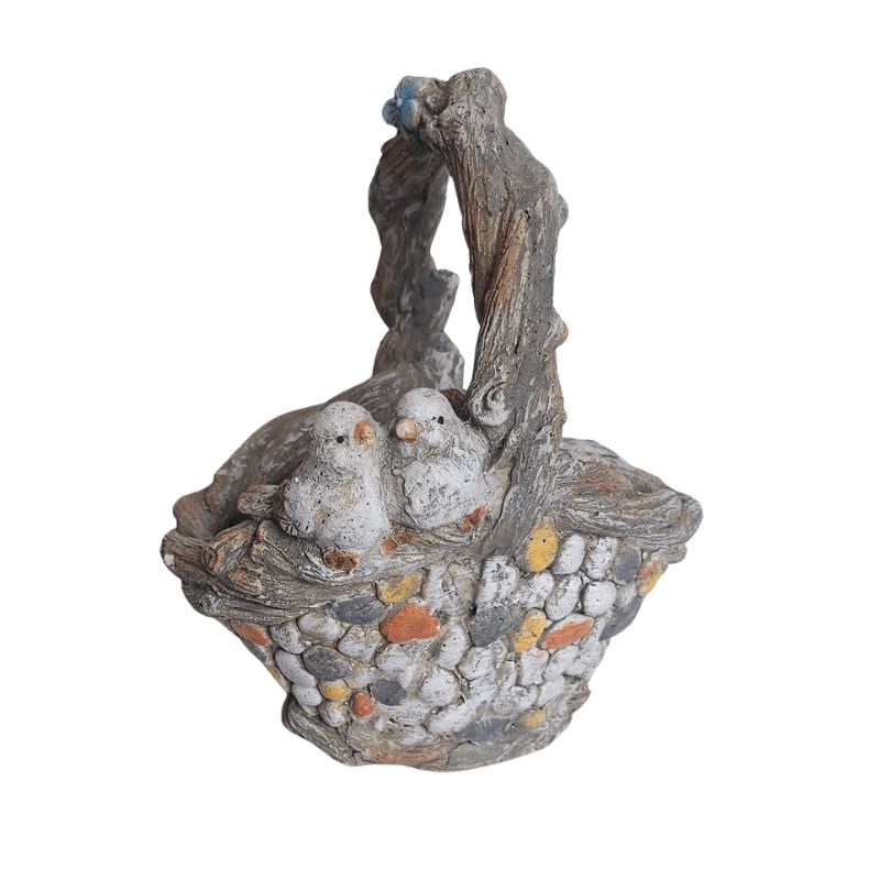 Pebble Nest Bird Basket Garden Planter