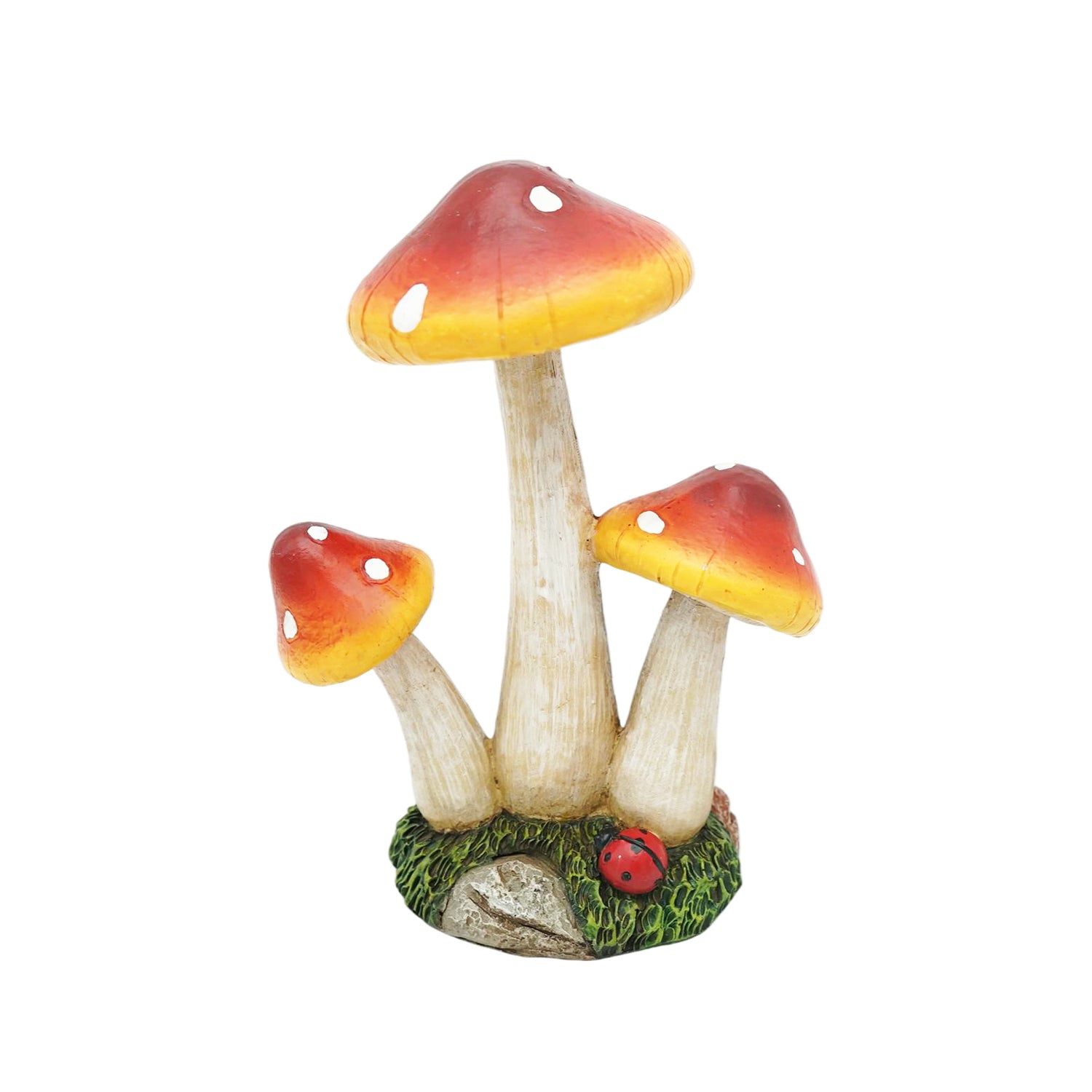 Sunrise Fairy Toadstool Garden Ornament Pair