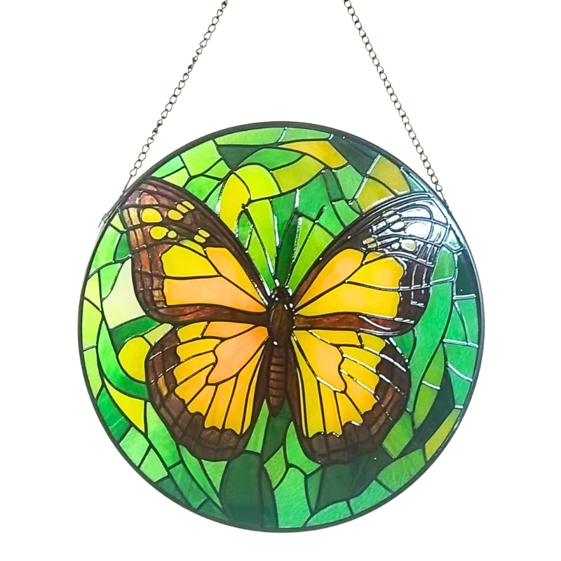 Stained Glass Butterfly Suncatcher