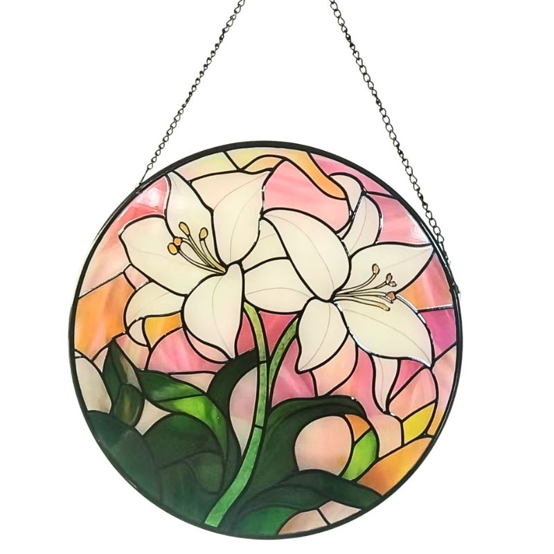 Stained Glass Tulip Suncatcher