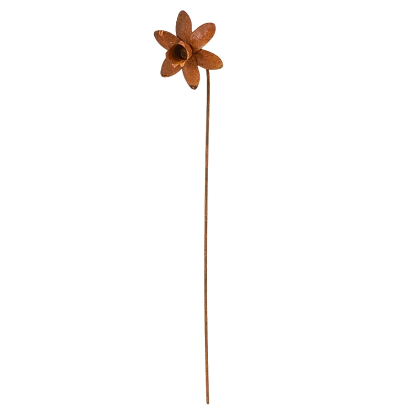 Rustic Daffodil Garden Stake Large