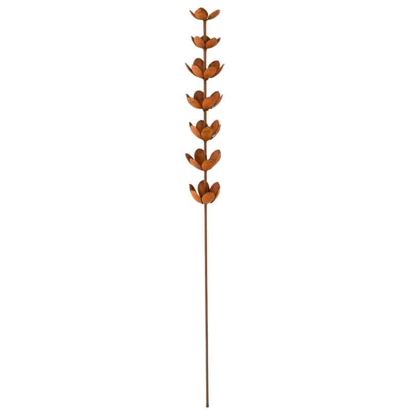 Rustic Lotus Stem Garden Stake