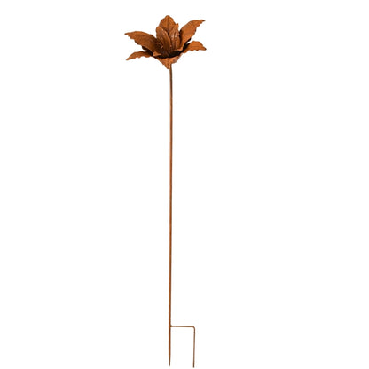 Rustic Lily Bloom Garden Stake