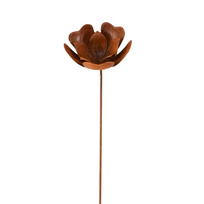 Rustic Poppy Garden Stake