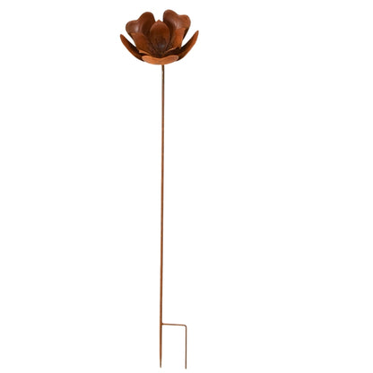 Rustic Poppy Garden Stake