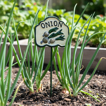 Hand-Painted Onion Garden Stake